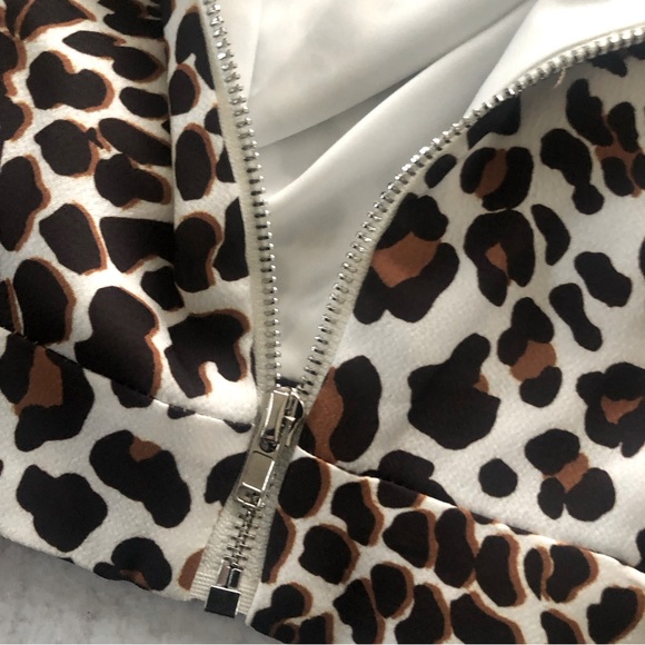 AQUA x Mary Katrantzou Leopard Print Halter Top, S NWT - Picture 7 of 8